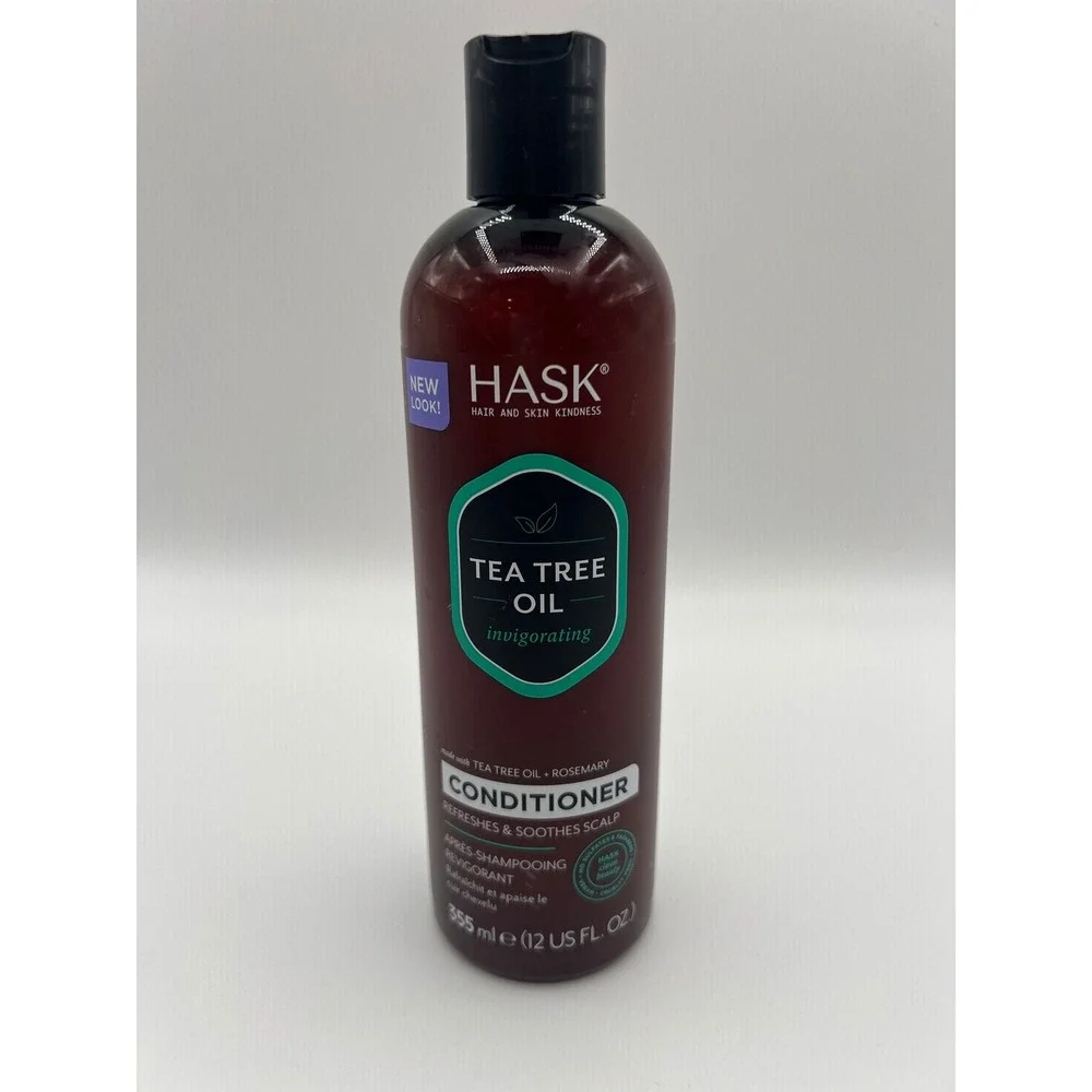 HASK Tea Tree Oil Rosemary Invigorating Conditioner 12oz Refresh Soothe Scalp